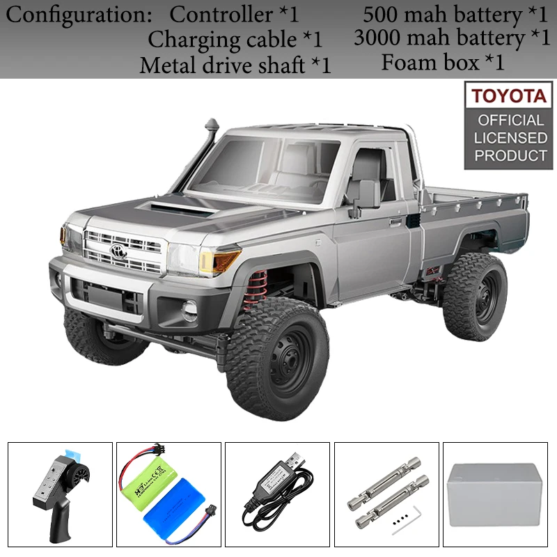 RC Crawler 4x4 Car  MN82S 2.4G Climbing Buggy Professional with LED Light Full Scale Remote Control Cars Toys for Boys Gift 2