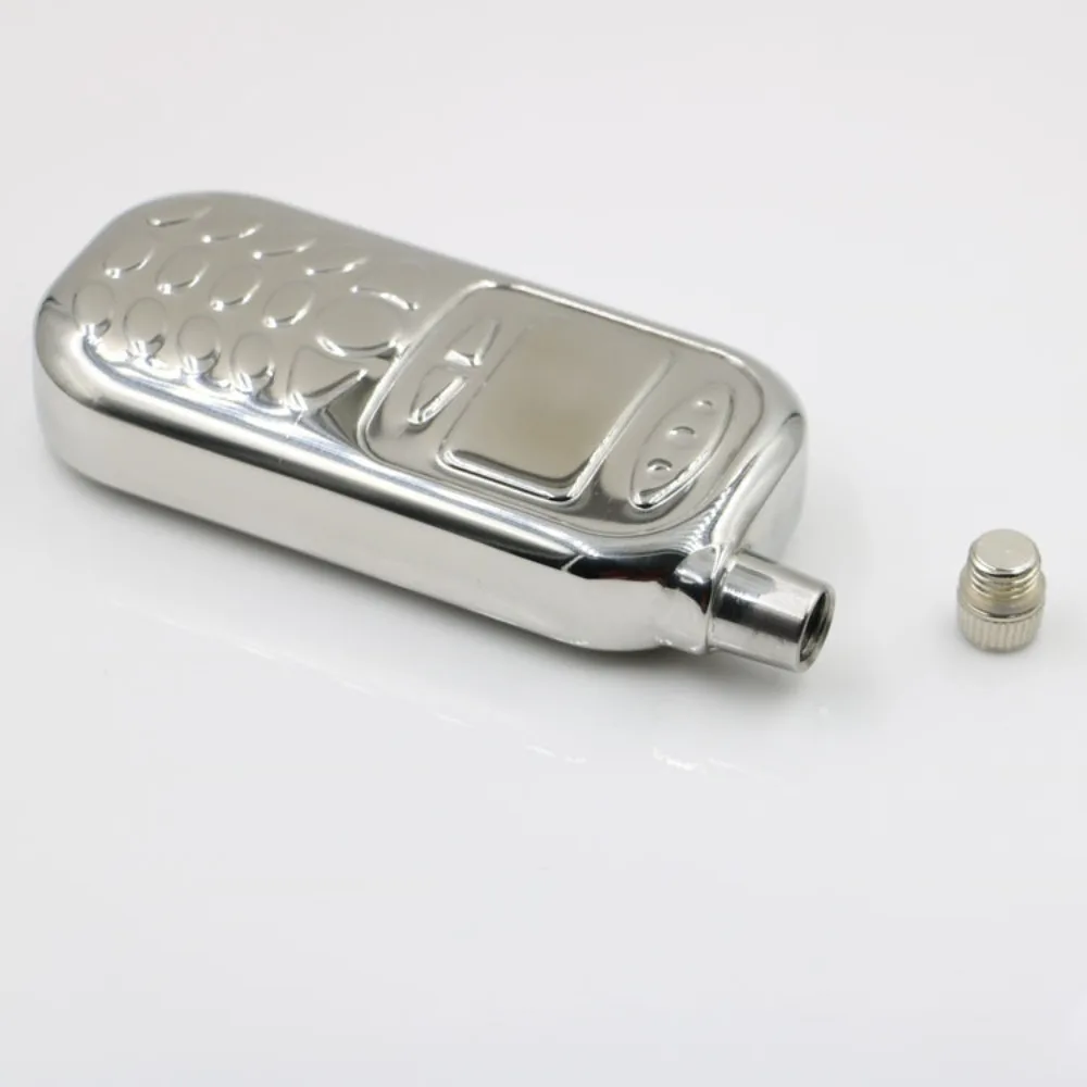 Water Pot 3oz Phone Shaped Hip Flask Durable Stainless Steel Whisky Flagon Fall-resistant Non -broken Wine Bottle Bar