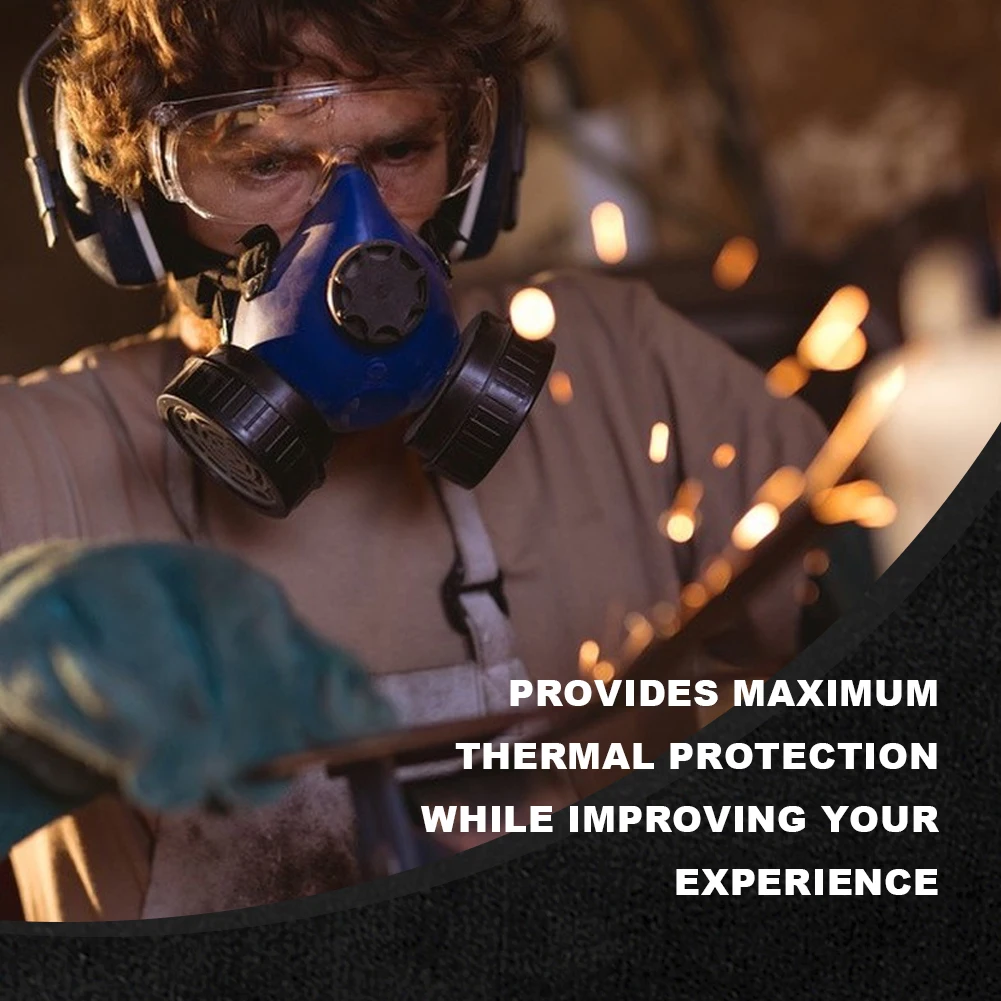 Carbon Felt Fire Resistant Mat 1800°F Flame Retardant Fabric Heat Shield & Insulation Pad for Welding Grills Smokers and Stoves