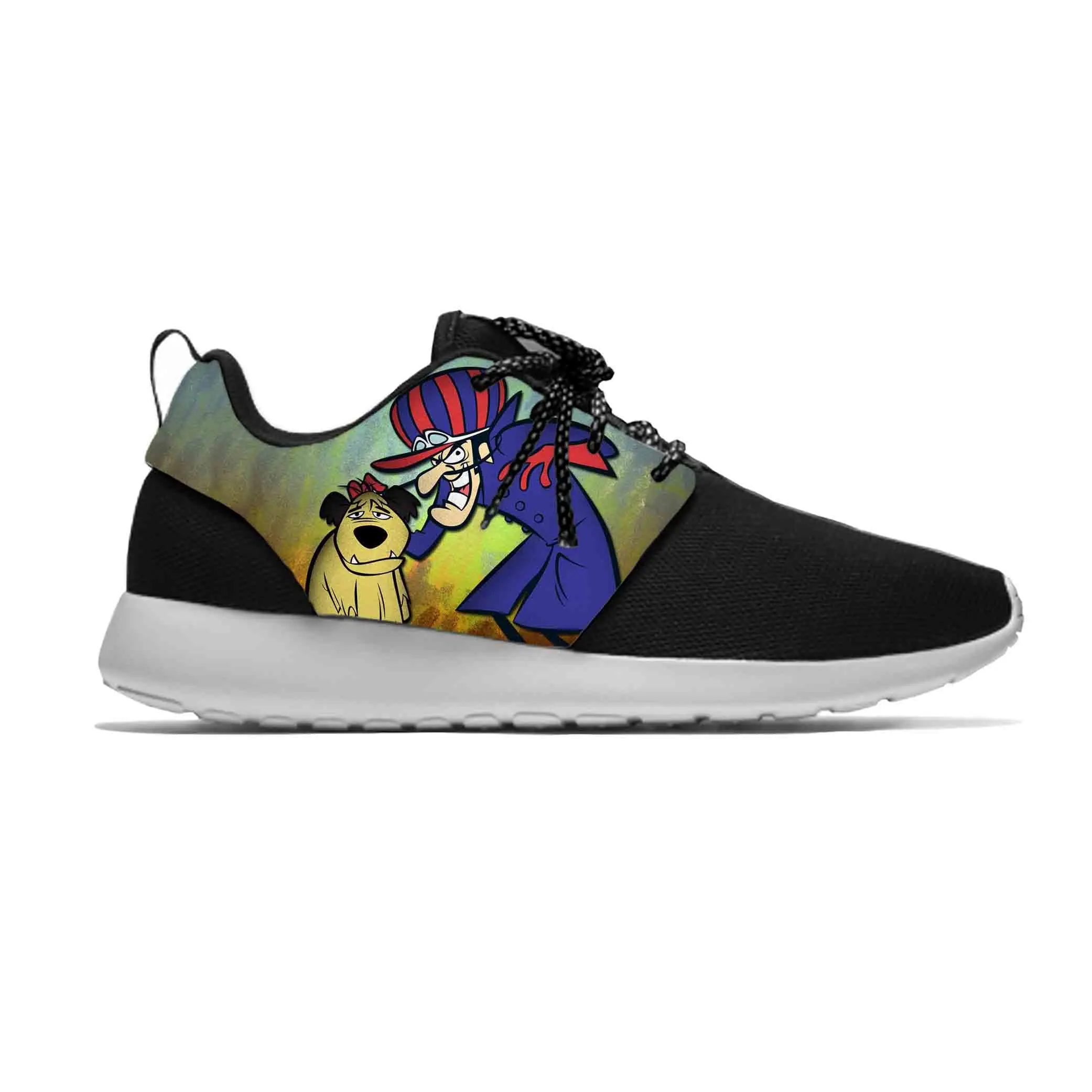 

Races Anime Cartoon Muttley Wacky Dick Dastardly Sport Running Shoes Casual Breathable Lightweight 3D Print Men Women Sneakers