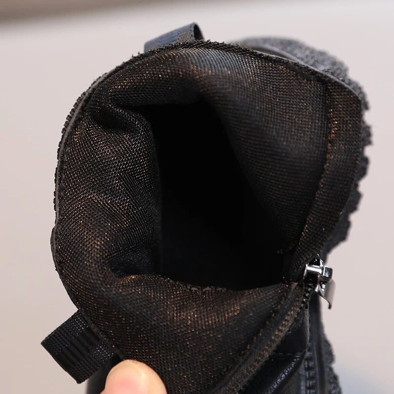 Children's Short Boots Autumn Fashion Boys Girls Handsome Casual All-Match Comfortable Side Zipper Non-Slip Ankle Boot children boots
