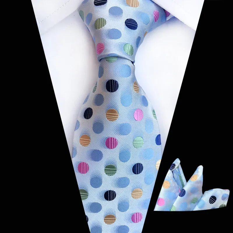 67 Colors Tie Handkerchief Set for Man 8cm Jacquard Necktie Paisley Flower Floral Neck Tie Set Wedding Evening Party Gift