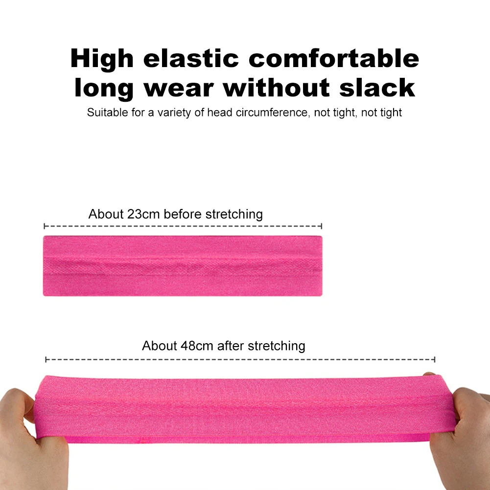 Sports Headband Workout Sweat Bands Moisture Wicking Running Headband Anti Slip Breathable for Running Riding