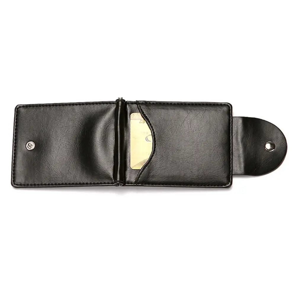 Vintage Slim Wallets Clutch Bags ID Card Holder Bifold Money Clip Men Wallet Short Leather Purses