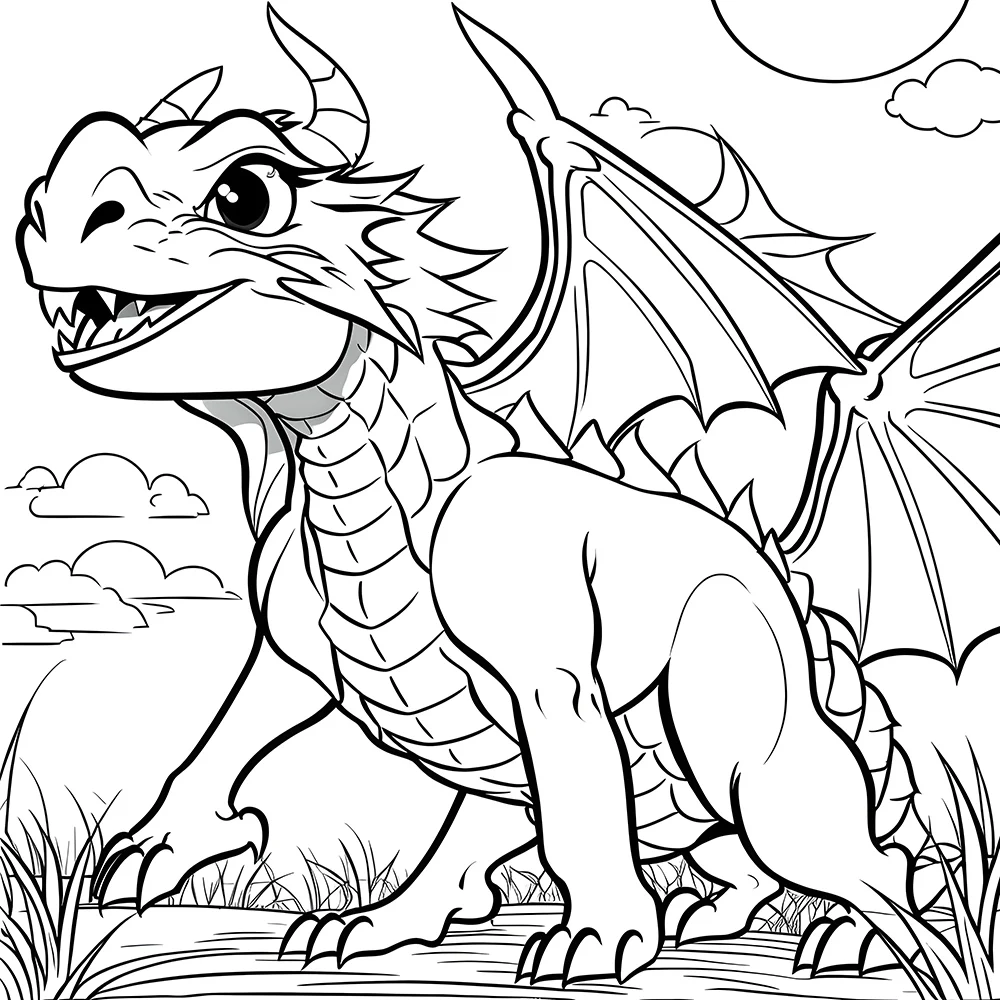 1 pc Cozy Family Dragon World Coloring Book 26 Sheets Relax & Soothing Designs Perfect Gift for Kids Adults 5