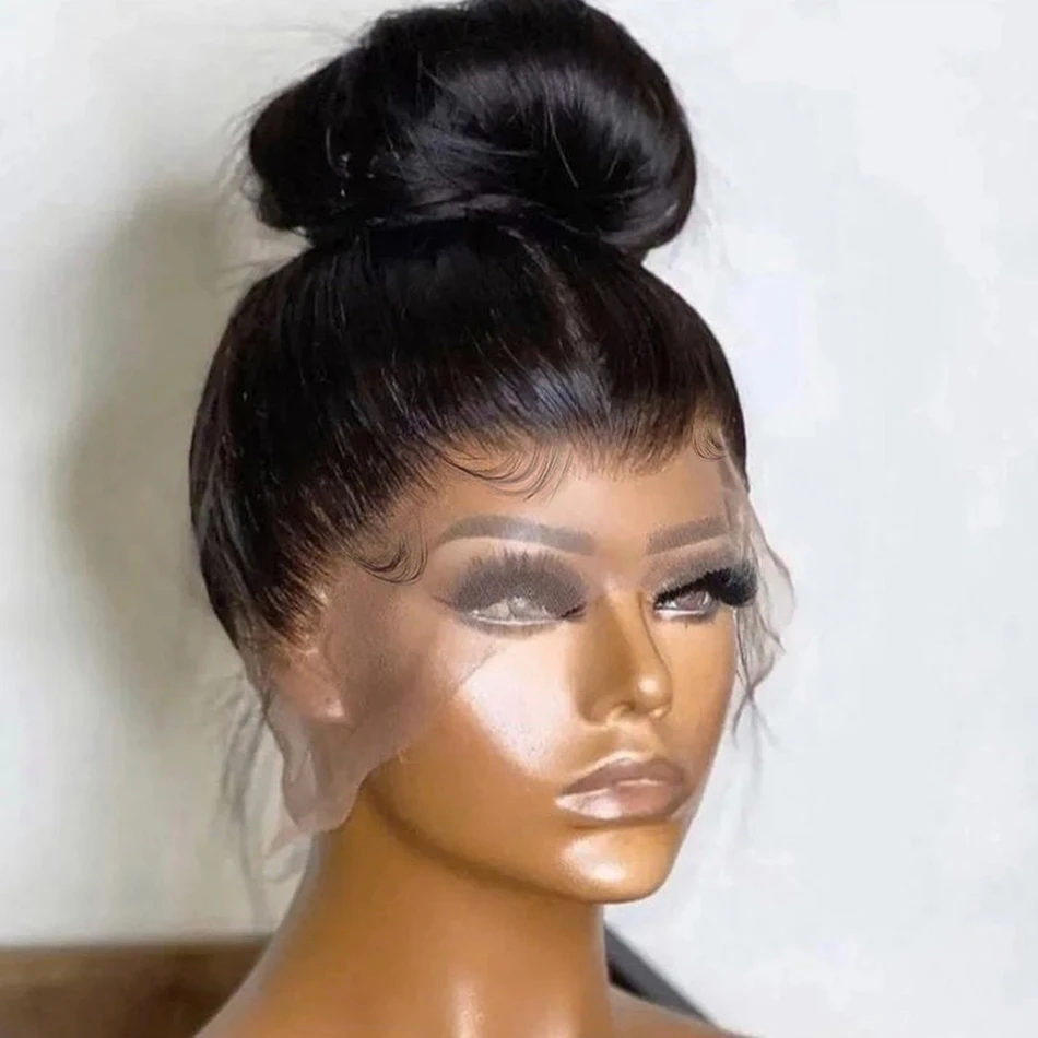 Human Hair Wigs 360 HD Lace Frontal Human Hair Wigs For Women Brazilian Bone Straight 13x6 Transparent Lace Front Human Hair Wig Pre Plucked 40 human hair wigs