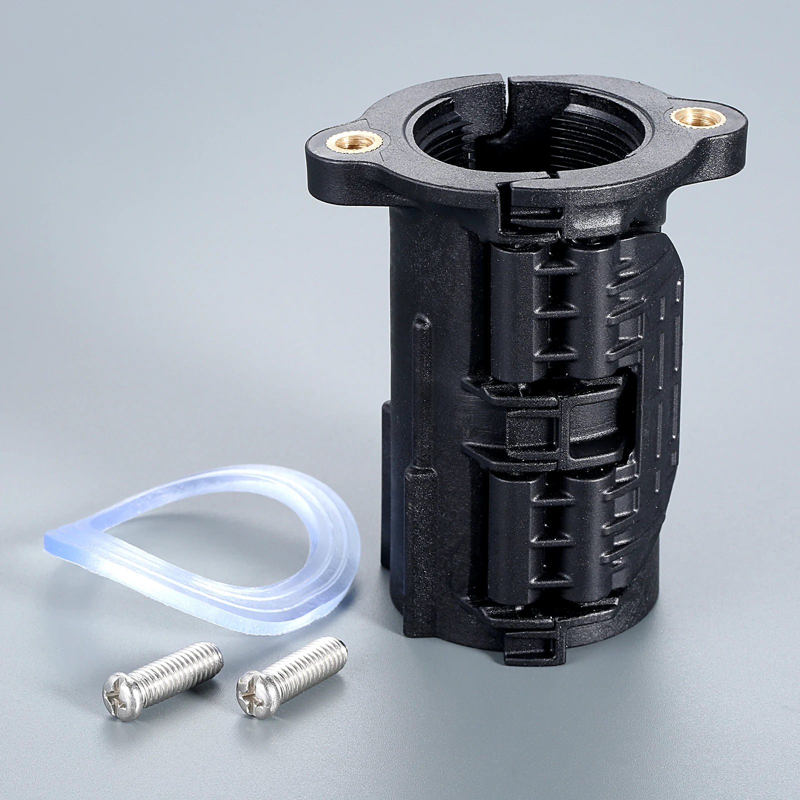 Faucet accessories 1set faucet fixing base black ABS basin buckle fixed foot nut to 32mm threaded pipe anti-loose kitchen bathroom plumbing fitting