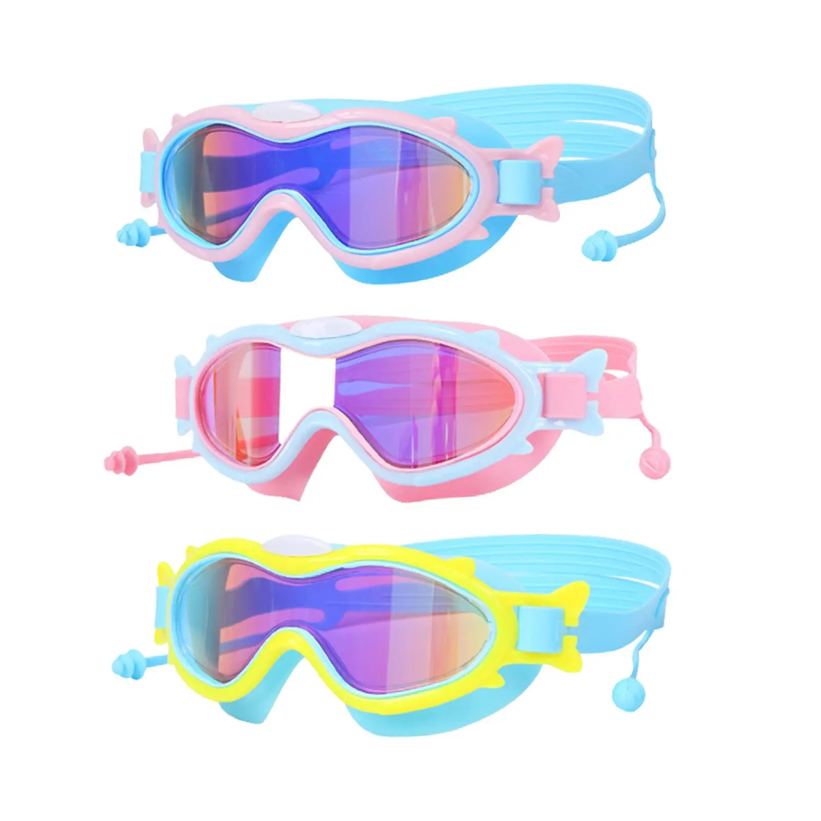 

Kids Swimming Goggles with Ear Swim Goggles for Kids 6-14 Boys Girls Blue Pink
