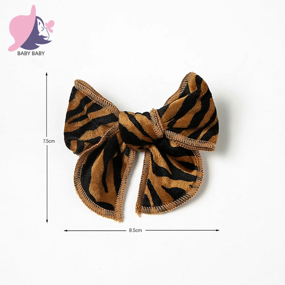 Print Bow Hair Clips Cute Girls Daisy Flowers Cotton Fabric Hair Bows For Baby Girls Child Hairpins Kids Hair Accessories