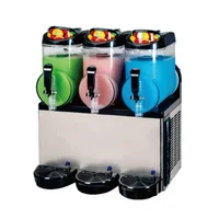 Stainless Steel 3 Tank Margarita Frozen Slush Machine 12L 1