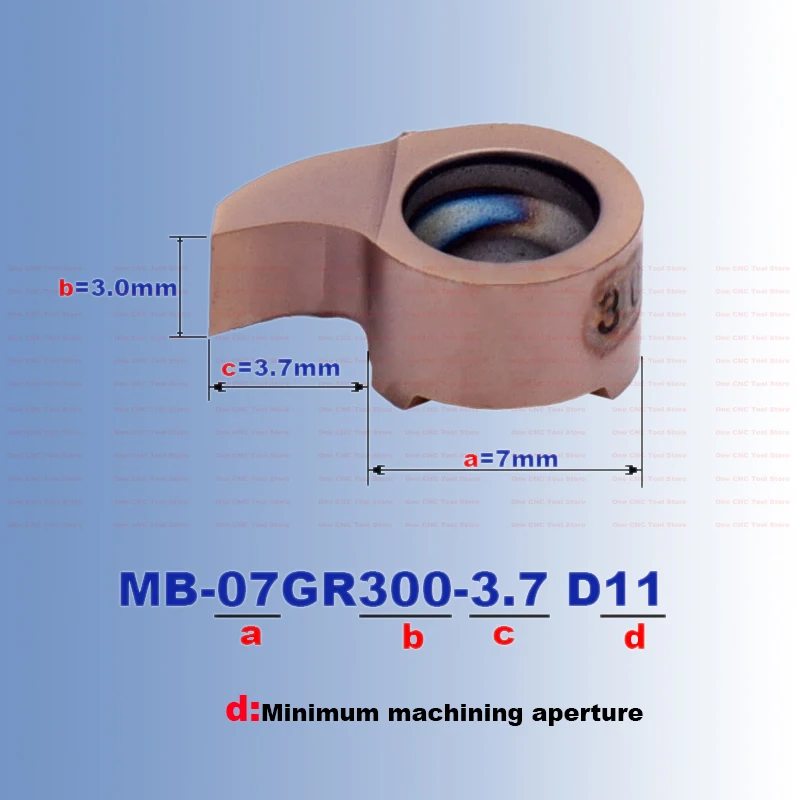 MG-H12-15-07R-MB07 소형 그루빙 CNC 공구 바 12mm 16mm 쉼표 카바이드 인서트 내부 MB-05GR 07GR 08GR 09GR 11GR