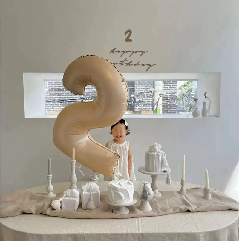 Finypa 32 Palloncini A Forma Di Orso, Marroni Da 30,5-101,6 Cm, Grandi Palloncini Con Orso E Numero 1, Lamina E Lattice, Decorazioni Per Baby Shower, Tema We Can Bearly Waits - Foto 8