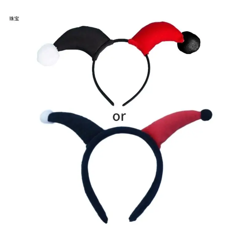 

X5QE Devil Horn Headband Halloween Make-up Cosplay Hairband for Shoot Movie