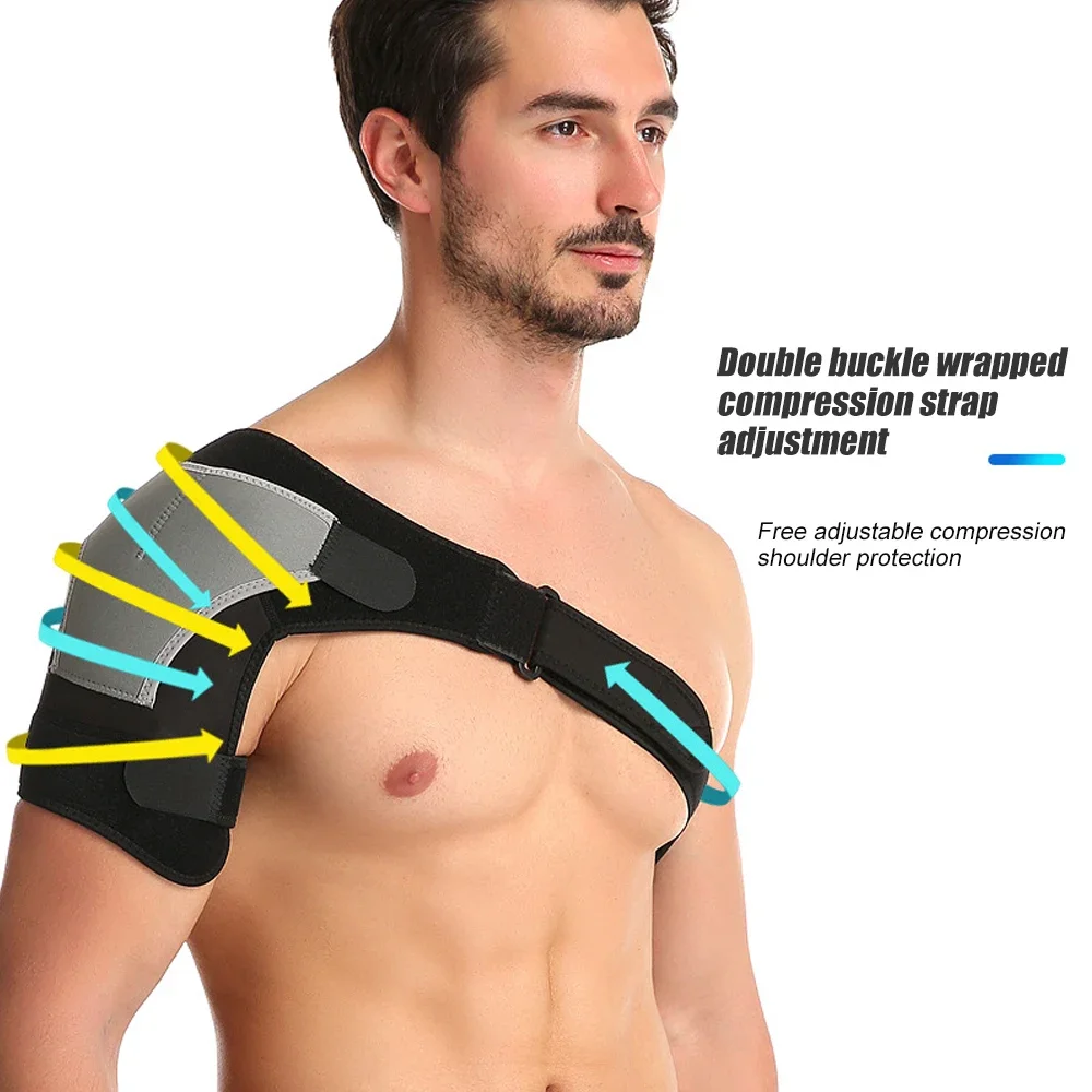Shoulder Pads Silicone Shoulder Pad 1 Pcs Shoulder Brace for Men and Women Compression Sleeve Wrap for Shoulder and Back