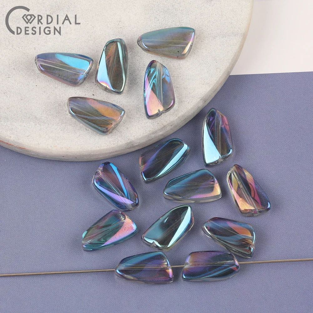 Cordial Design 9*16MM 300pcs Beads Making/Irregular Shape/DIY Glass Bead/Aurora Effect/Hand Made/Jewelry Findings & Components 9 Cordial Design 9*16MM 300pcs Beads Making/Irregular Shape/DIY Glass Bead/Aurora Effect/Hand Made/Jewelry Findings & Components - cordial