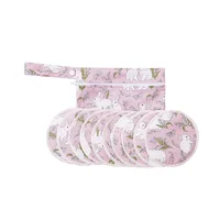 HappyFlute Recycled Polyester Mum Use With Wet Bag Absorbency Waterproof Washable Breathable Reusable Feeding Breast Nursing Pad 1
