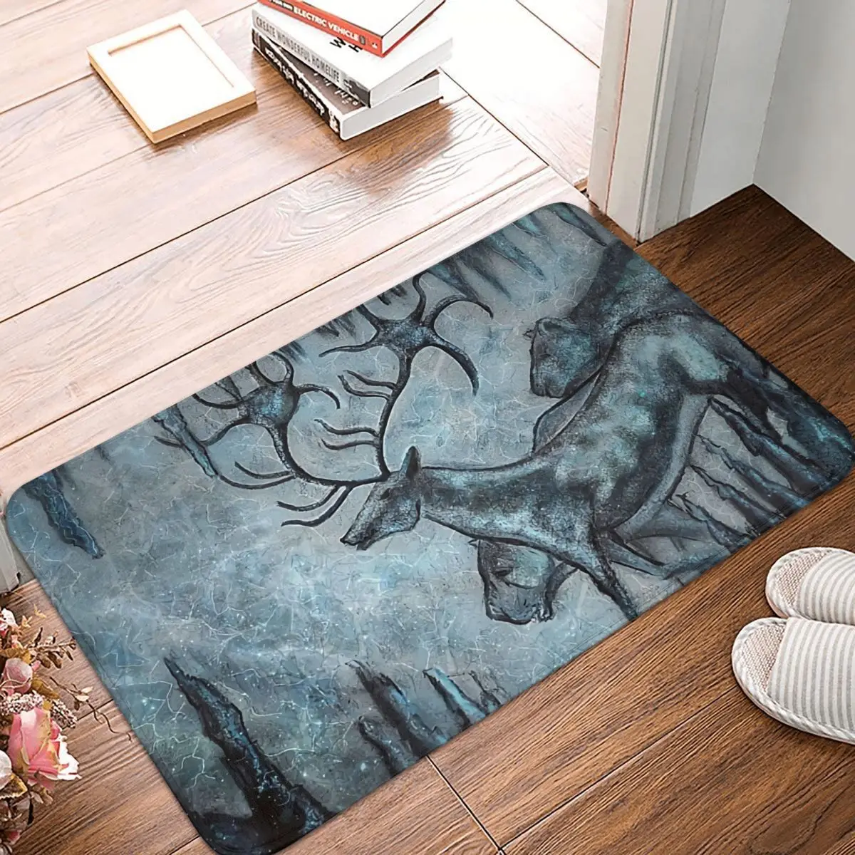 Crystal Cavern Procade Cave Art Tappetino Antiscivolo Tappeto Da Bagno Tappetino Da Cucina Benvenuto Flanella Decor