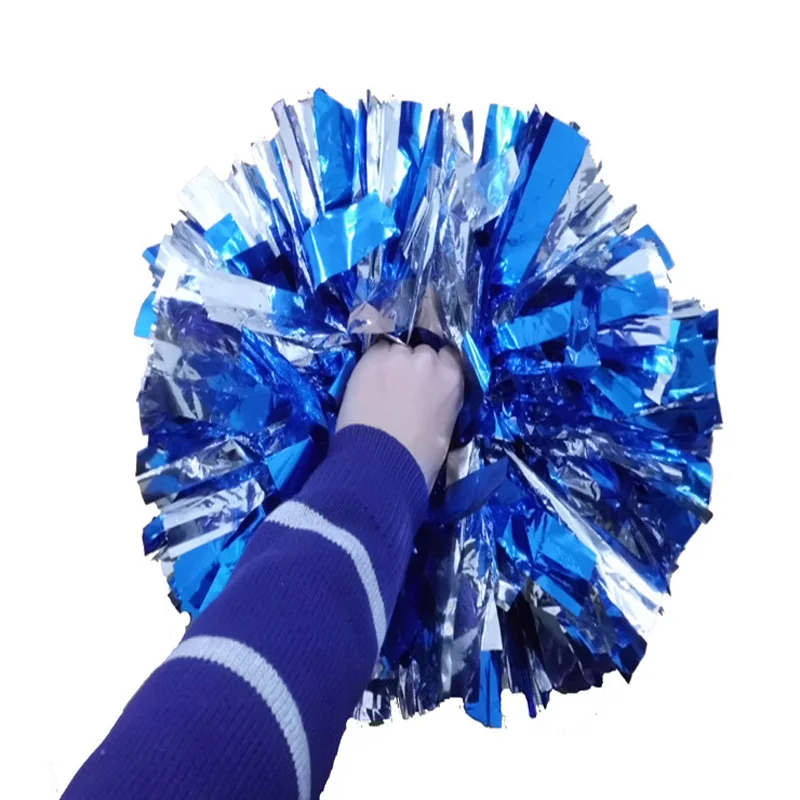 Description Picture 3 of itemHigh Quality Game Pompoms, Baton Handle, Cheerleader Pom Poms, PVC Pompons Factory, Color Free Combination, 38Cm,1Pcs