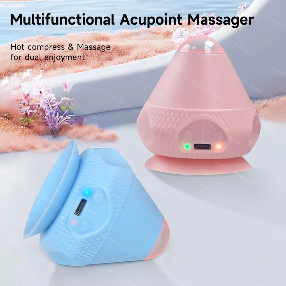 Silicone Vibrating Fascia Ball Massager Suction Cup for Wall-Mounted Body Massager Trigger Point Muscle Relaxation Pain Relief