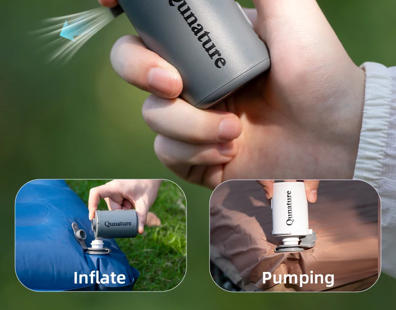 style de vie avec pompe à air portable