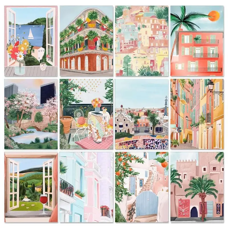 

Картина маслом по номерам на холсте, с рамкой