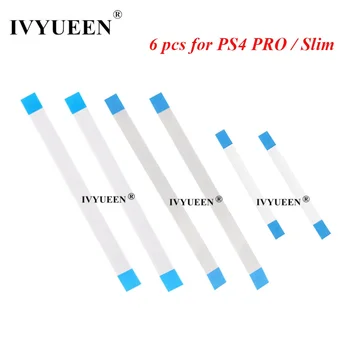 듀얼 쇼크 4 PS4 PRO 슬림 컨트롤러용 전원 스위치 케이블, 12 14 핀 충전 보드, 10 핀 터치 패드, 플렉스 리본 케이블, 6 개