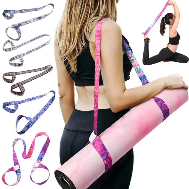 Yoga Mat Carrying Strap Adjustable Shoulder Straps Pilates Exercise Sling  Yoga Mat Sports Sling Strap Belt Shoulder Carry Belt - AliExpress