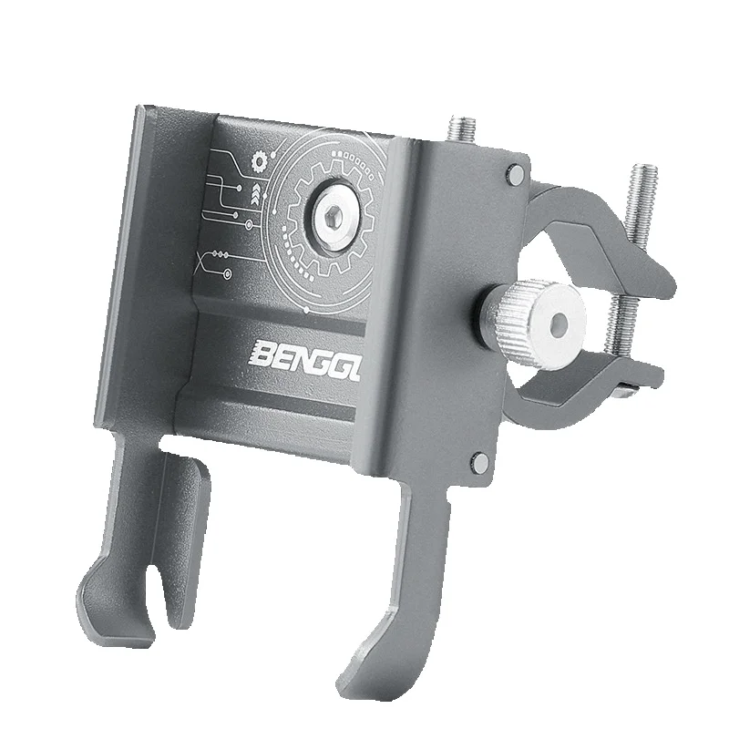 Support de vélo en alliage d'aluminium, support de navigation pour moto, support de téléphone portable pour voiture à batterie monté sur le pilote_voghion.com