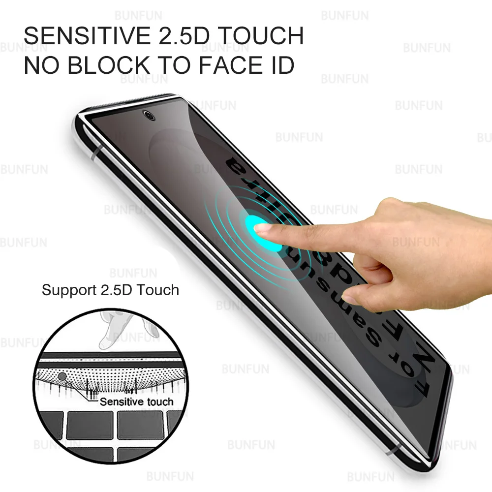 2-Pack Privacy Tempered Glass Screen Protector Film