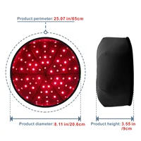 Red light therapy helmet for hair growth and scalp relief