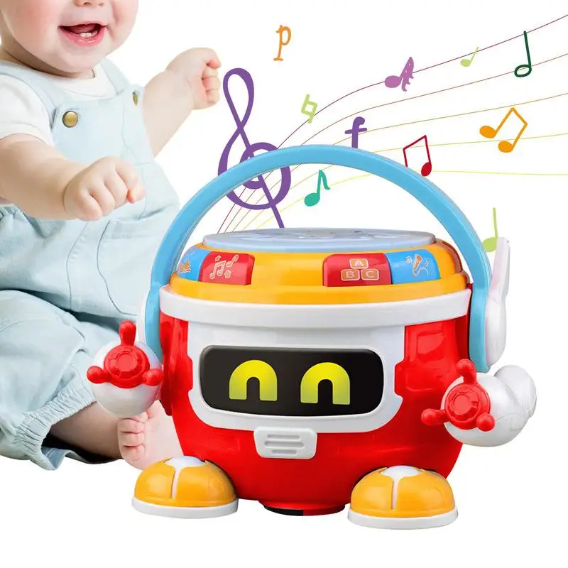 

Kids Drum Music Instruments Electric Toy Drum Set For Kids Portable Electric Musical Instruments Toys For Kids Toddler Children