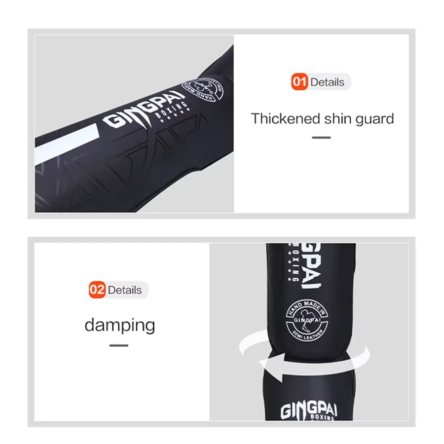 Youth/Adult Kids MMA Boxing Shin Guards Instep Kickboxing Ankle Support Equipment Karate Protectors Sanda Muay Thai Leggings DEO