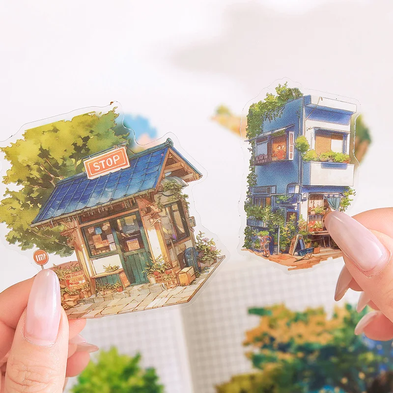 120 adesivi da viaggio in PET per scrapbooking, artigianato