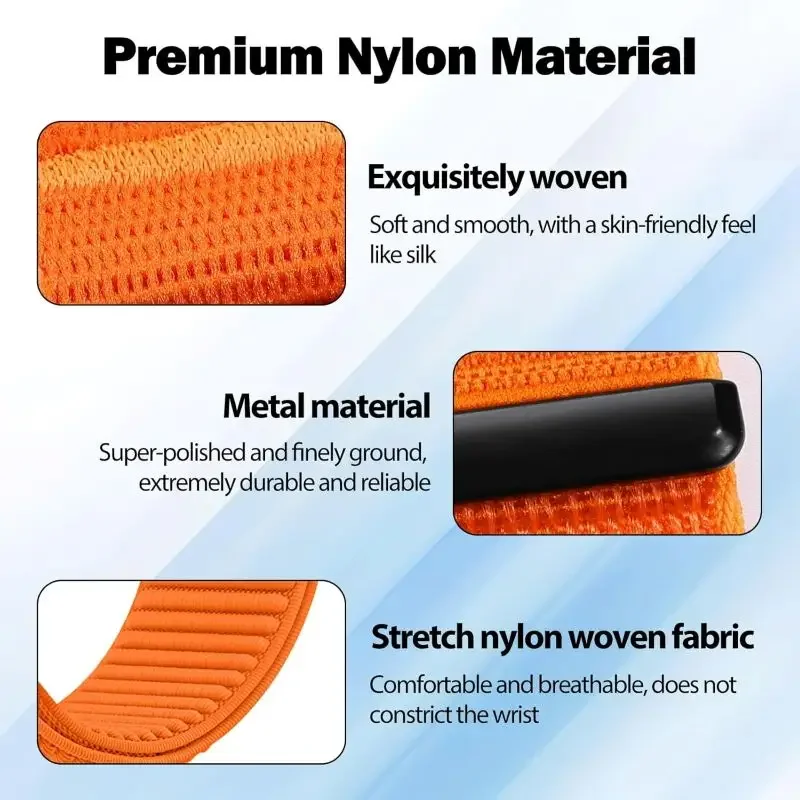 Breathable Nylon Wavy Strap - Sports Replacement Wristband
