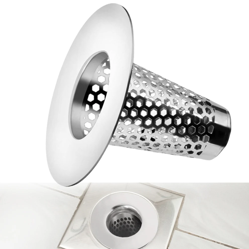 

1pcs Bathroom Sink Drain Strainer For 1.2"-1.6" Drain Hole Conical Hair Catcher Stainless Steel Diameter 1.5cm Bathroom Parts