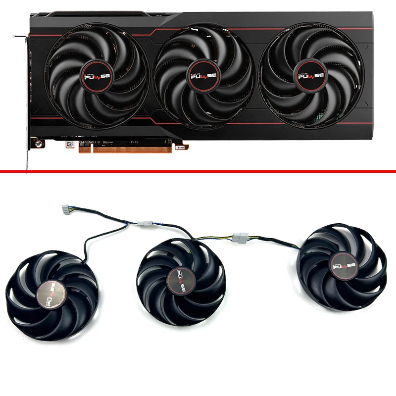 Ventola Di Raffreddamento Da 87Mm Fdc10H12S9-D Rx6800 6800Xt Per Ventola Della Scheda Grafica A Impulsi Sapphire Rx 6800 Xt
