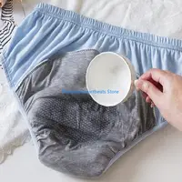 F1FF – sous-vêtements réutilisables lavables pour adultes, en coton doux, conception anti-fuite, contrôle des odeurs, 5