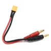 1pcs Battery Charger Cable 4.0mm Banana Male Connector To XT90/ XT60/ XT30/ T Plug 14AWG Silicone Cable 20CM For RC Lipo Battery 5