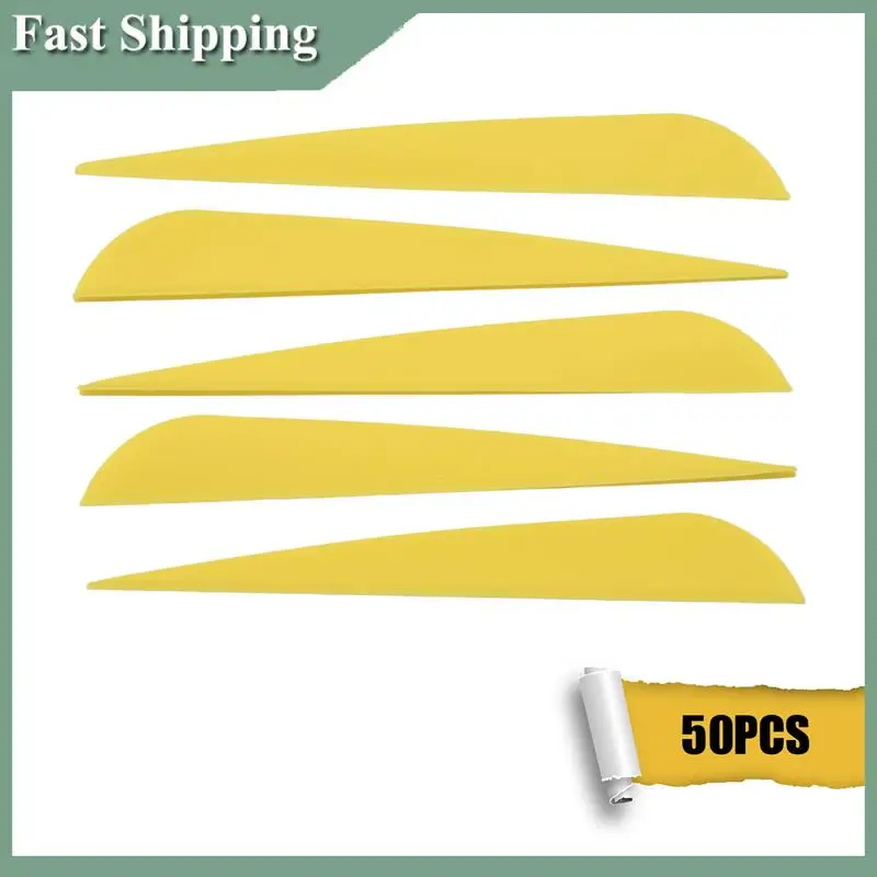 PATIKIL Arrows Vanes, 100 Pack 1.65 Inch Arrow Fletching Archery Arrow Feather Shield Fletch For Diy Target Shooting Red - View #11