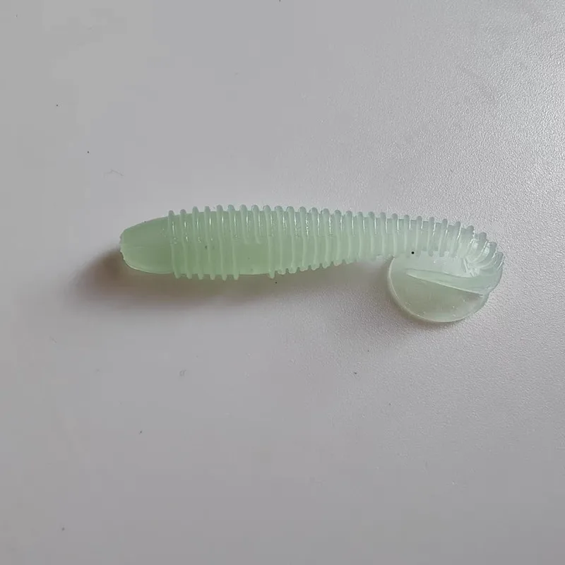 Ufishing 5.5 سنتيمتر/6.5 سنتيمتر/7 سنتيمتر مضيئة موضوع تصميم بولي كلوريد الفينيل دودة الصيد إغراء 10 قطعة/الحقيبة باس الطعم الناعم