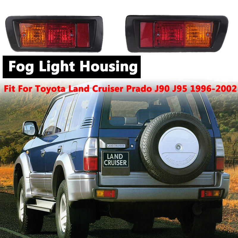 Rear-Bumper-Tail-Fog-Light-Housing-Fit-For-Toyota-Land-Cruiser-Prado ...