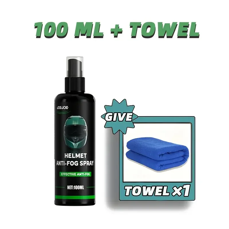 Multi functional anti fog polishing agent motorcycle helmet anti
