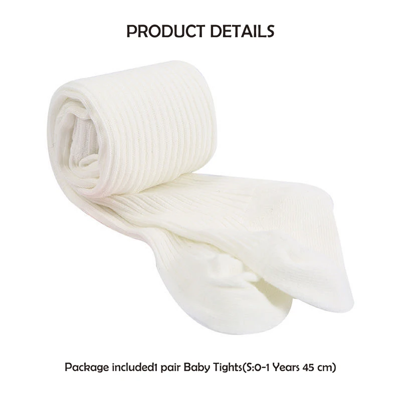 Children tights Baby Autumn Winter Ribbed Stockings Cotton Warm Pantyhose Solid Candy Color