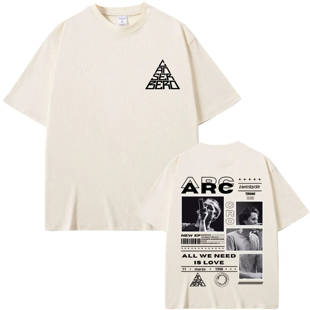 Hot Sale Rapper Canserbero All We Need Is Love Graphics T-Shirt Muerte Vida T-shirts Men Women Hip Hop Fashion Oversized T Shirt 6