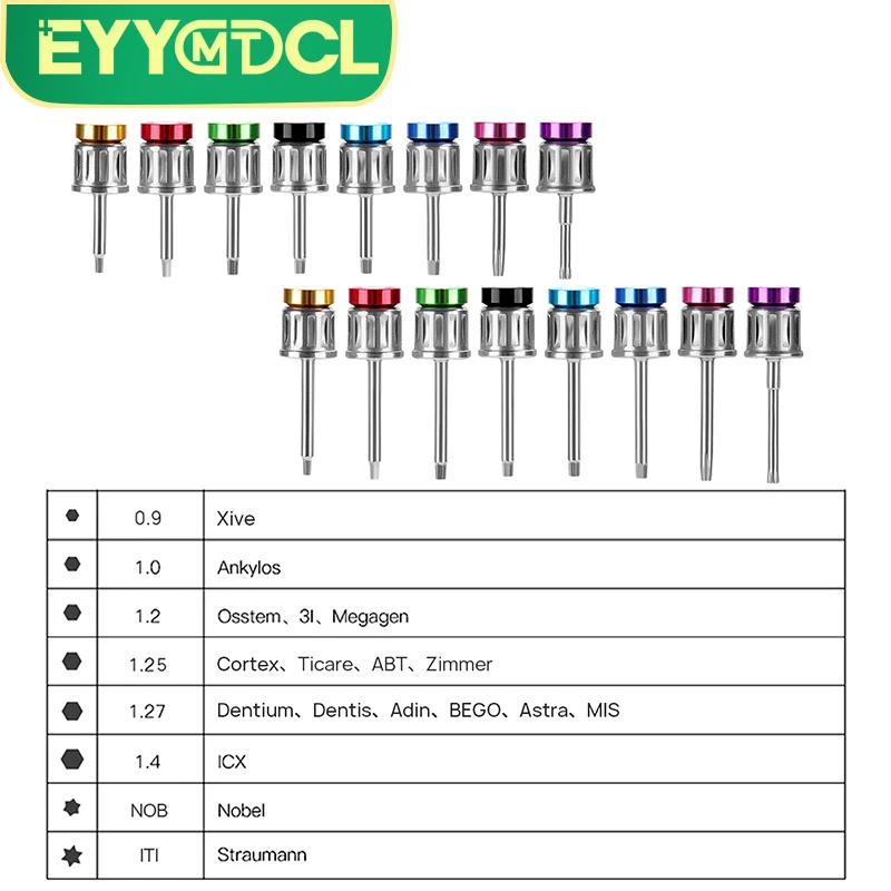 치과 재료 치과 임플란트 토크 렌치 스크루 드라이버 도구 10-70NCM Endodontics 올인원 심기 16 PCS 임상