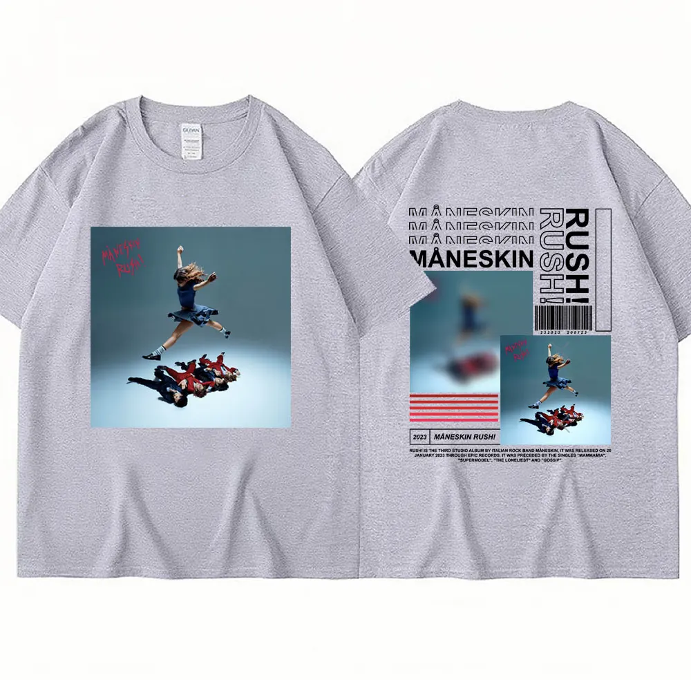 Italian Rock Band Maneskin T Shirt 2023 New Music Album Rush T