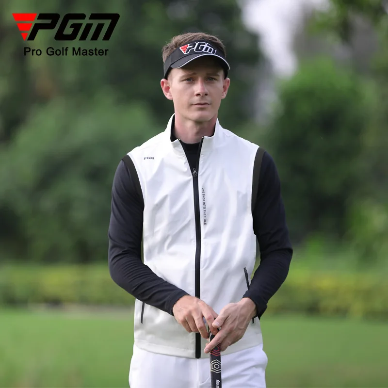 PGM Golf Men's Vest Coat Jackets Golf Wear for Men Autumn and Winter Light Absorbing and Heat Absorbing Sportswear YF523