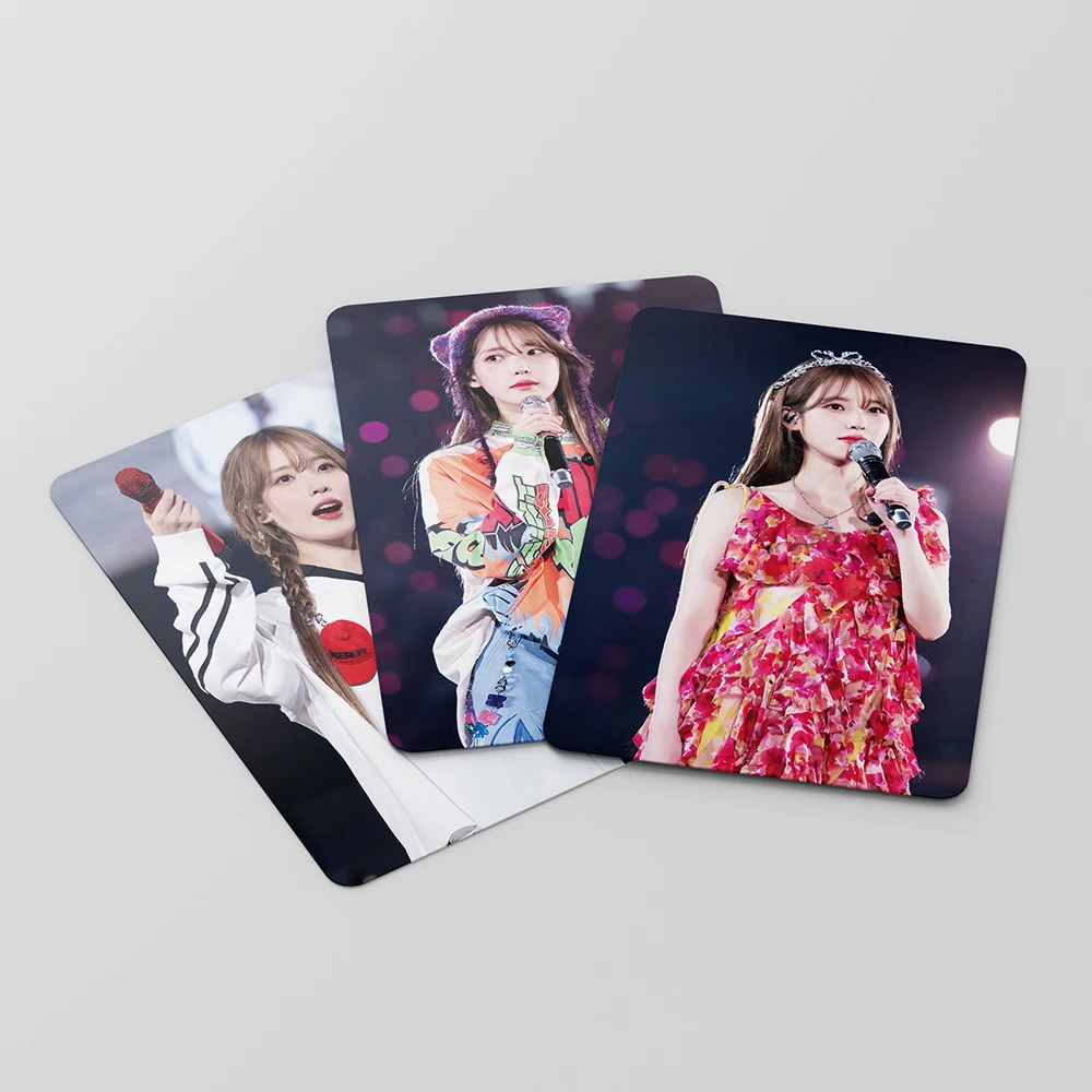 55PCS/ Kpop IU The Golden Hour lomo card HD Photo fan collection