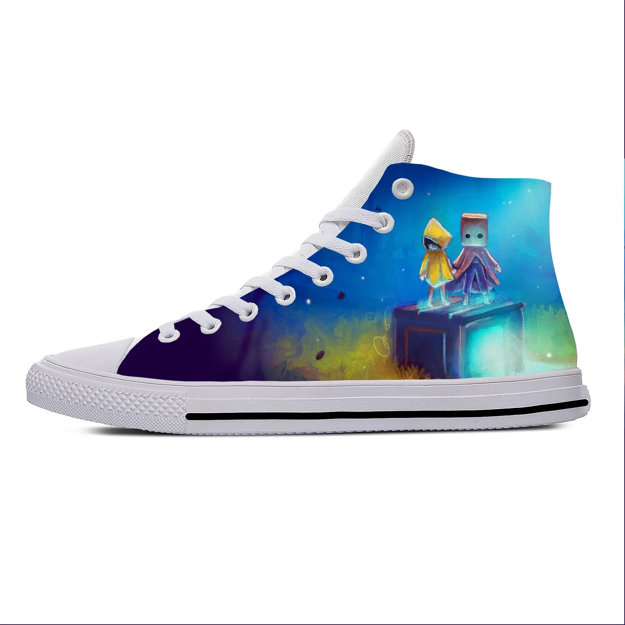 Anime Cartoon Game Little Nightmares Cool Fashion Casual Cloth Shoes High Top Lightweight Breathable 3D Print Men Women Sneakers