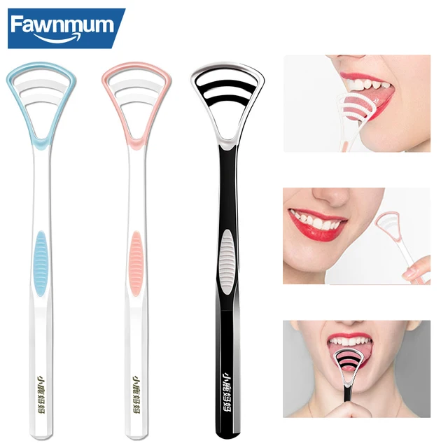 Fawnmum Silicone Tongue Scraper 1Pcs Macaron Color Tonger Brush Cleaning Tools Toothbrush Oral Care Fresh Breath Safe Clean 1